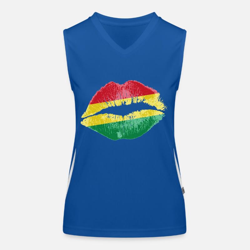Kuss (Bolivien / Bolivia) Funktionelles Kontrast-Tank Top für Frauen