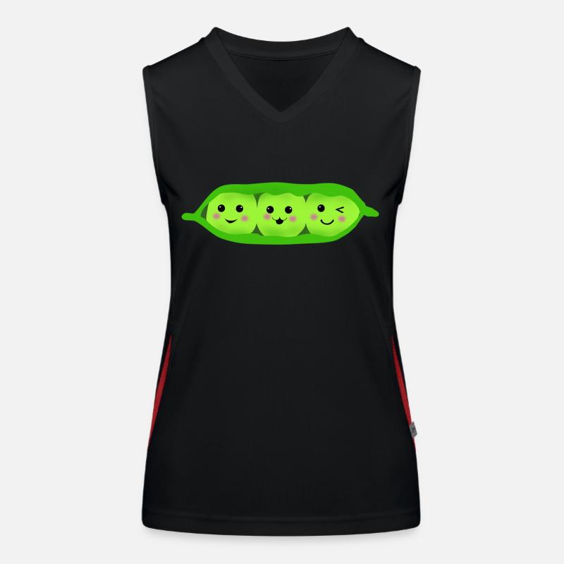 three pea in a pod Funktionelles Kontrast-Tank Top für Frauen