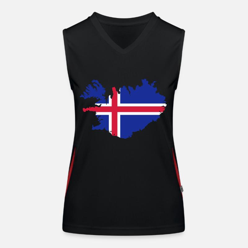 Islande Débardeur respirant contrasté Femme