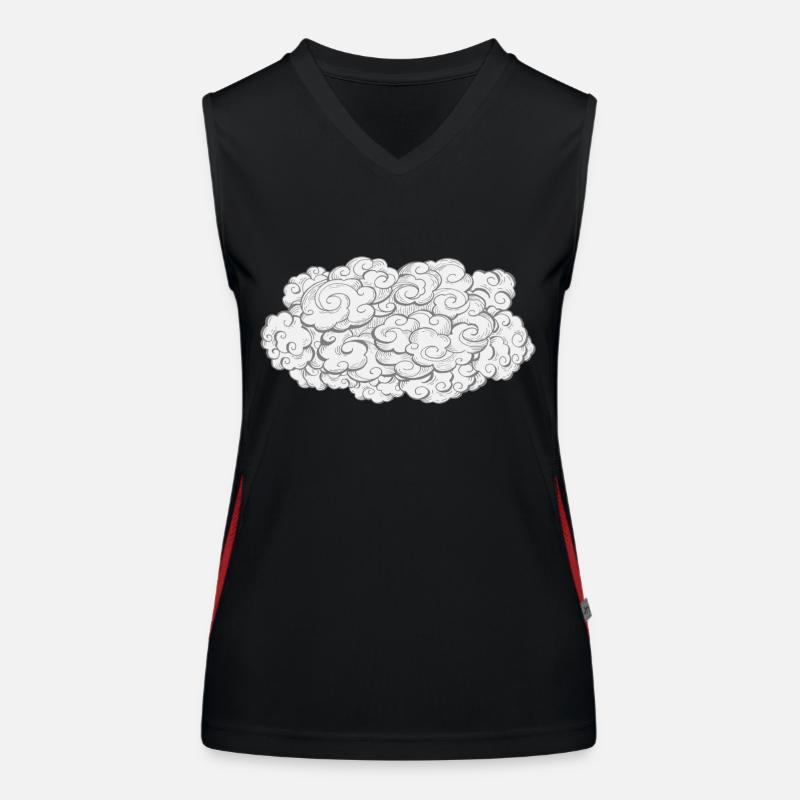 Cloud cloud | Nuage de cerveau Débardeur respirant contrasté Femme