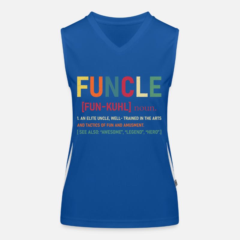 Funcle - Definition - Fun Uncle Funktionelles Kontrast-Tank Top für Frauen
