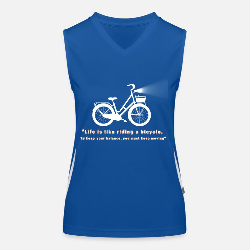 Bicycle life 🚲 Women's Functional Contrast Tank Top