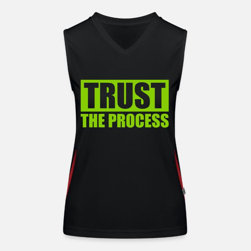 faire confiance au processus Devis Débardeur respirant contrasté Femme