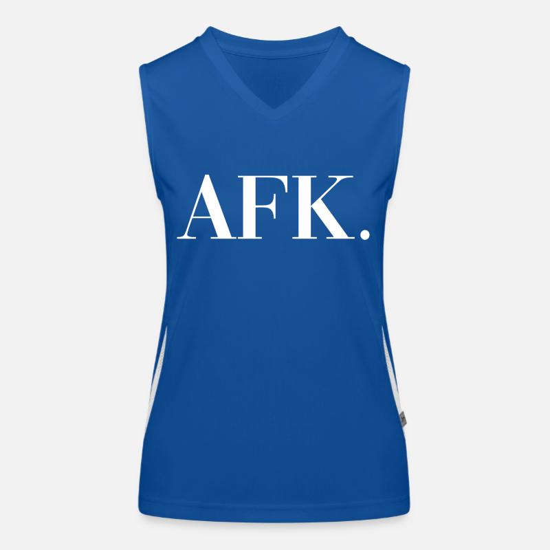 Afk Gaming Gift Computer Women's Functional Contrast Tank Top