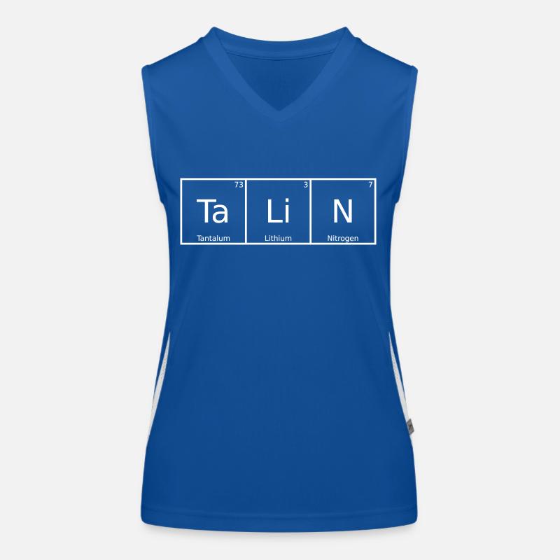Talin Name First Name Chemistry Periodic Table Elements Women's Functional Contrast Tank Top