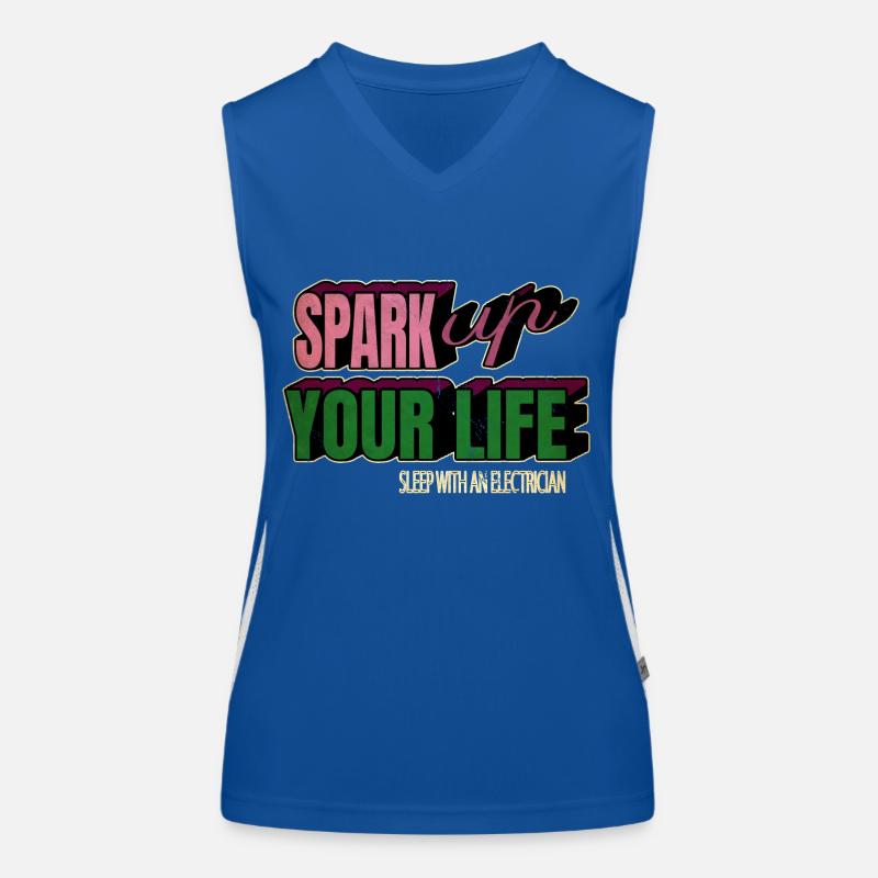 Lineman Actrice Idée cadeau Débardeur respirant contrasté Femme