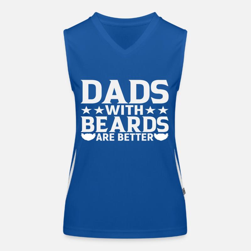 Dads with Beards are Better Funktionelles Kontrast-Tank Top für Frauen