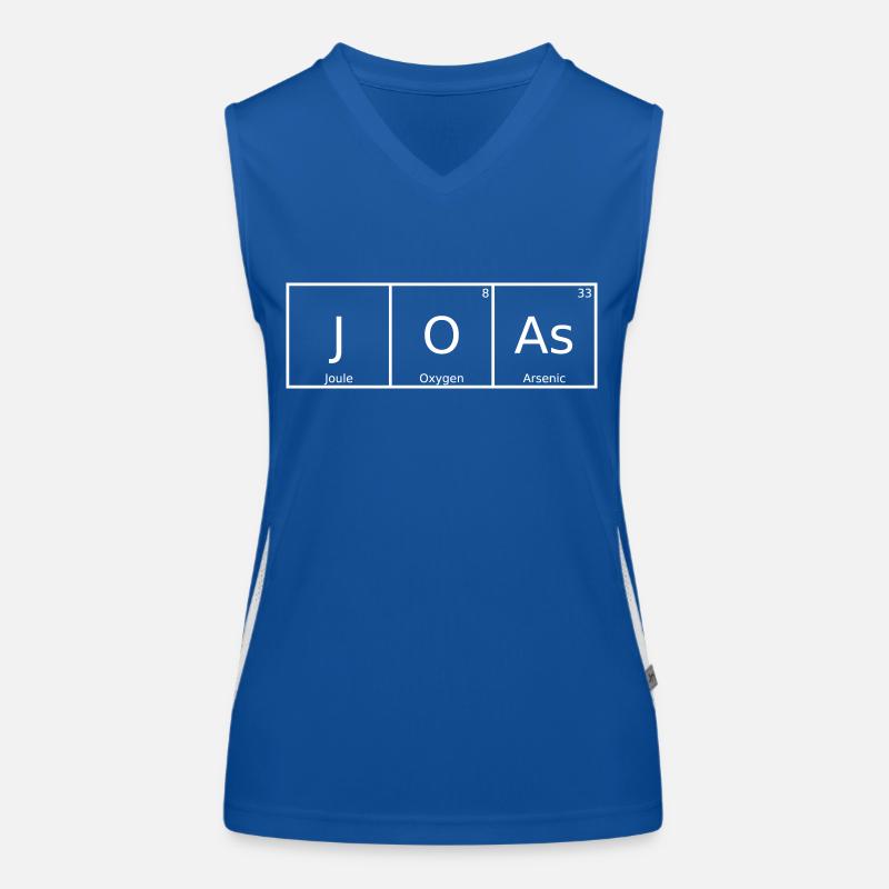 Joas Name First Name Chemistry Periodic Table Elements Women's Functional Contrast Tank Top