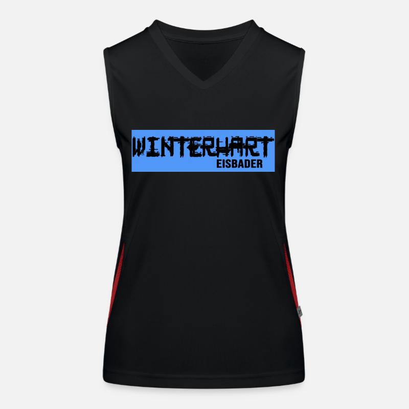 Winterschwimmer crazy eisbath Eisbaden Funktionelles Kontrast-Tank Top für Frauen