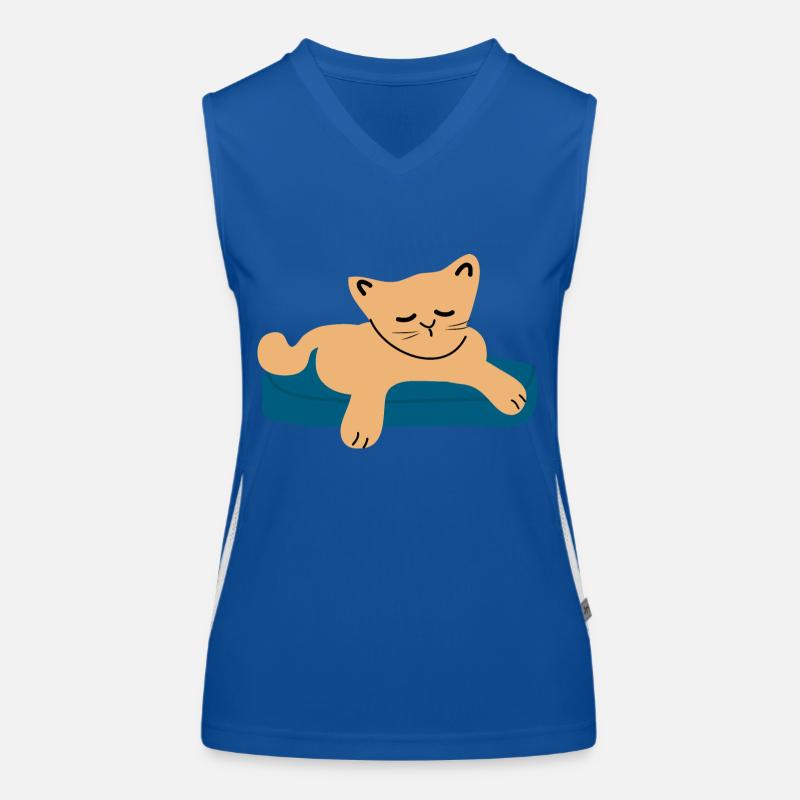 Bébé chat endormi3 Débardeur respirant contrasté Femme