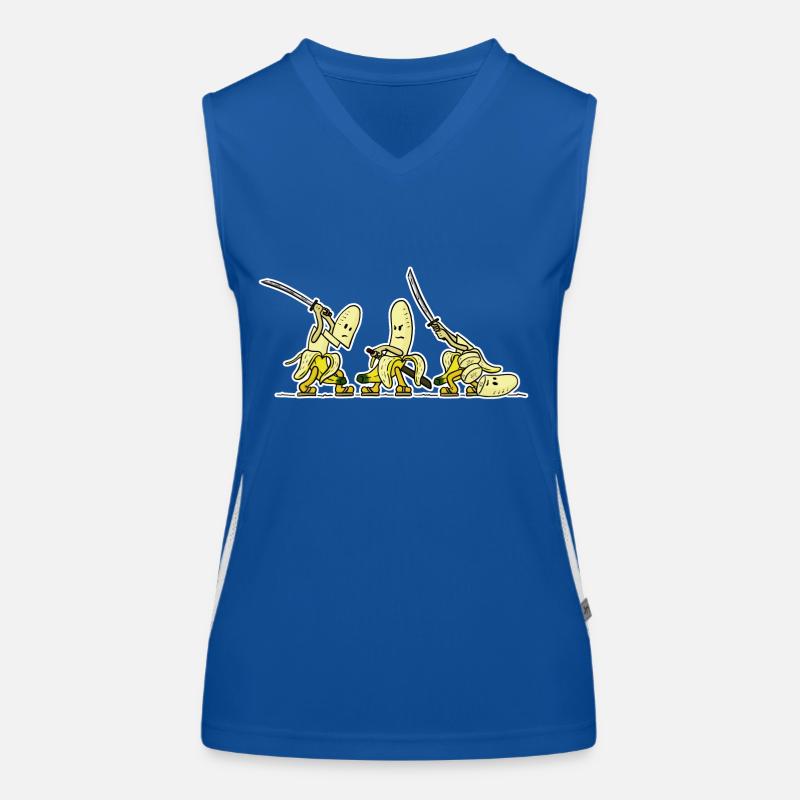 Samurai-Banane Funktionelles Kontrast-Tank Top für Frauen