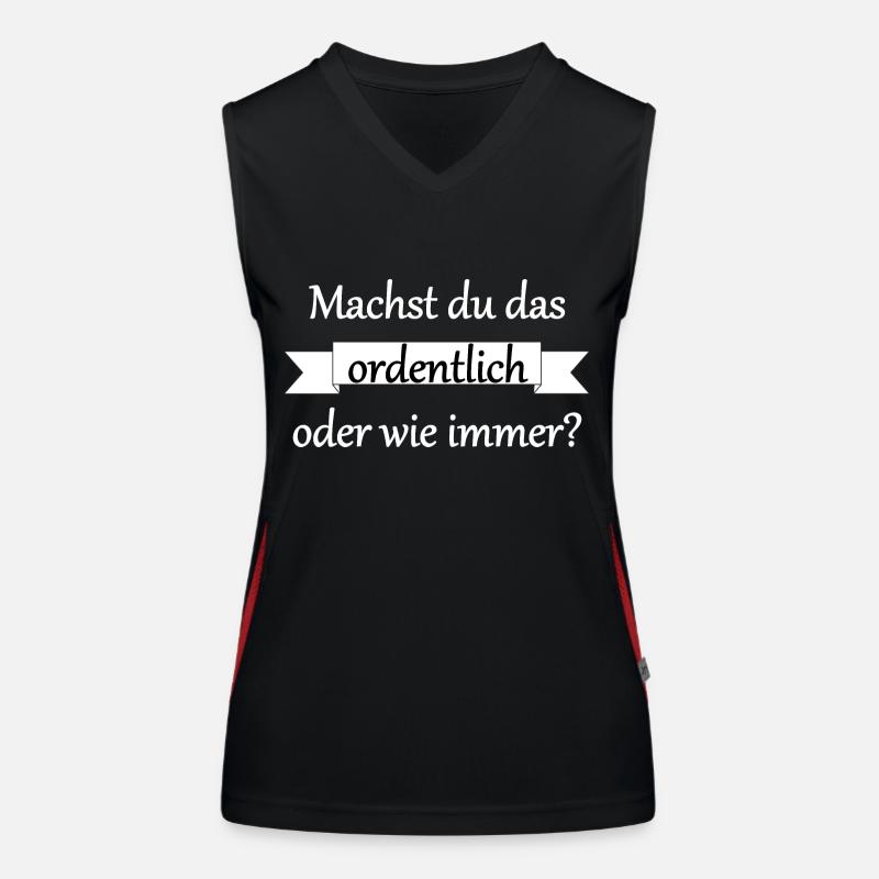 Machst du das ordentlich? Funktionelles Kontrast-Tank Top für Frauen