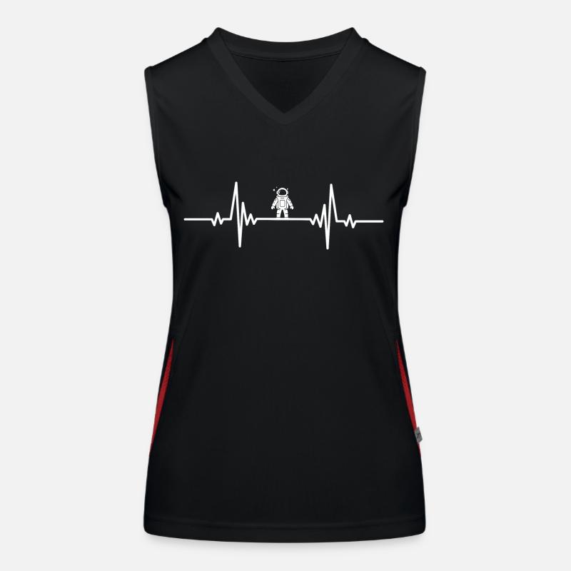 Heartbeat Astronaut Women's Functional Contrast Tank Top