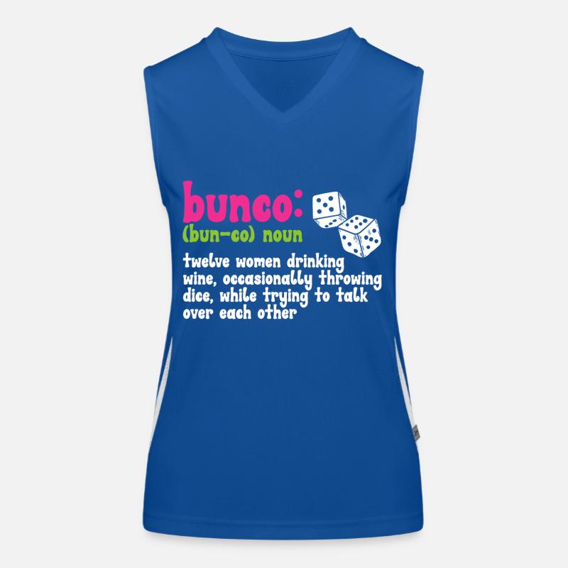Bunco Dice Game Women's Functional Contrast Tank Top