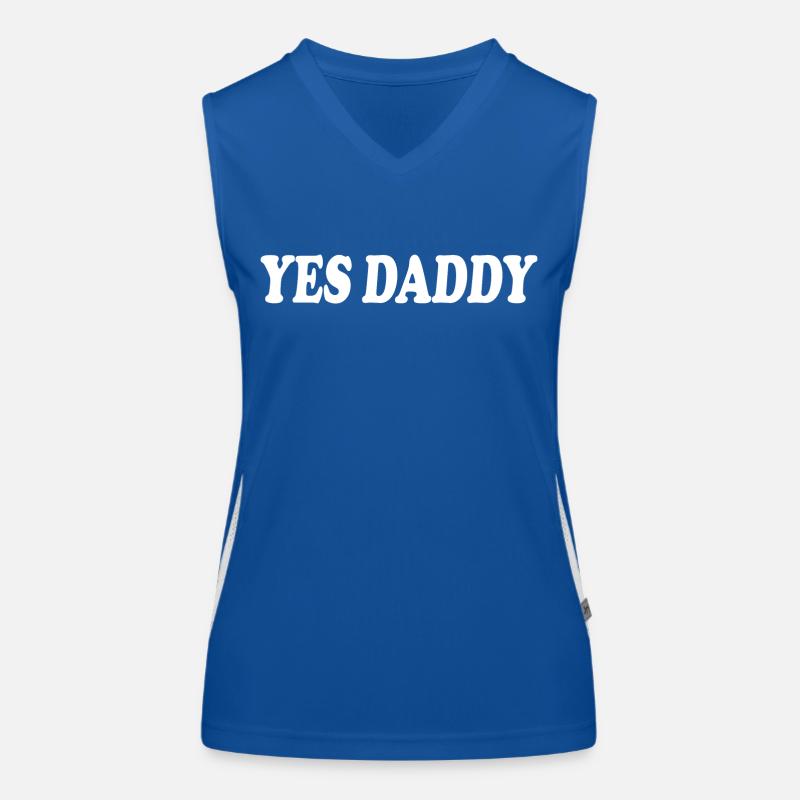 Yes daddy Funktionelles Kontrast-Tank Top für Frauen
