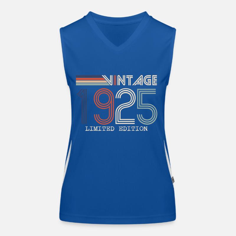 Vintage 1925 Cadeau Anniversaire - Millésime 1925 Débardeur respirant contrasté Femme