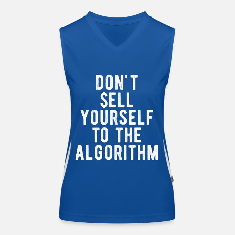 Social Media Algorithm Saying Influencer Viral Women's Functional Contrast Tank Top