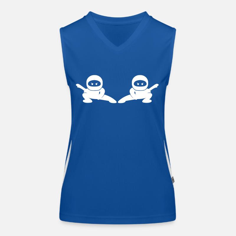 ninjas comic Funktionelles Kontrast-Tank Top für Frauen