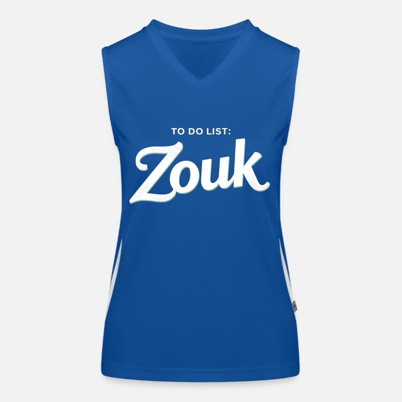 Cadeau de danse Zouk Débardeur respirant contrasté Femme