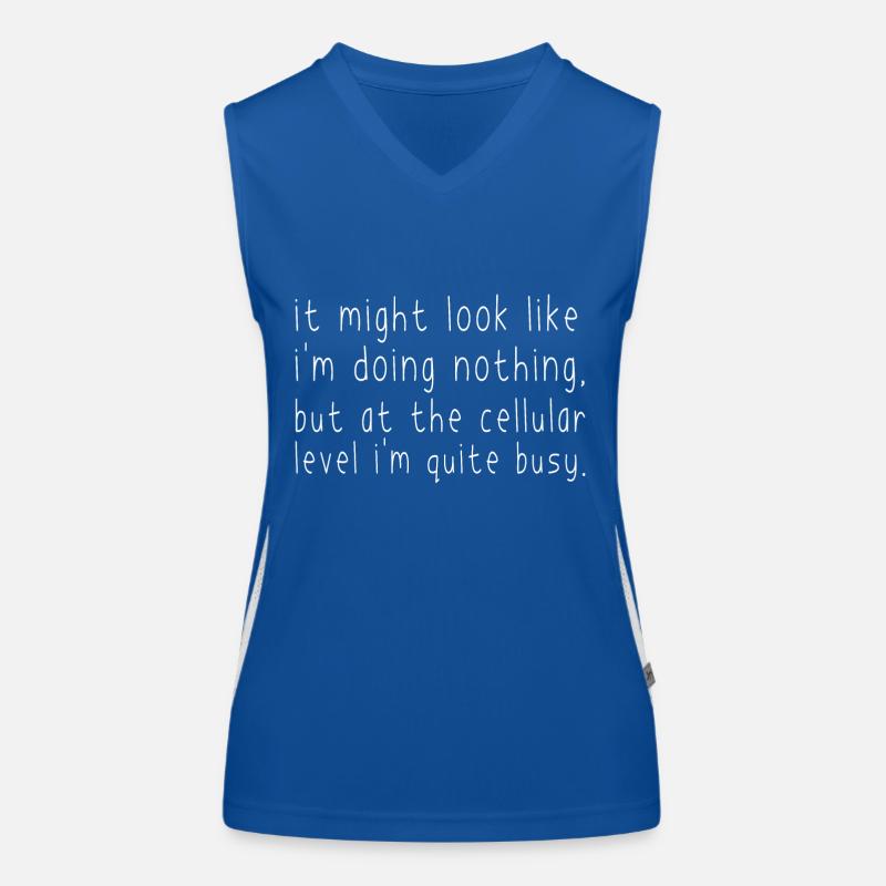 It Might Look That I'm Doing Nothing Women's Functional Contrast Tank Top