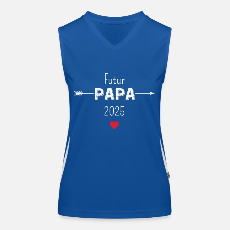 Werdender Papa 2025 Funktionelles Kontrast-Tank Top für Frauen