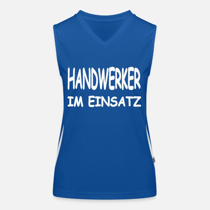 Handwerker Funktionelles Kontrast-Tank Top für Frauen