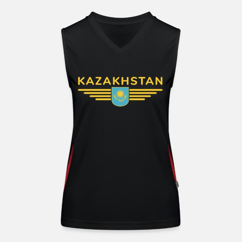 Kazakhstan Design – Steppe et tradition Débardeur respirant contrasté Femme
