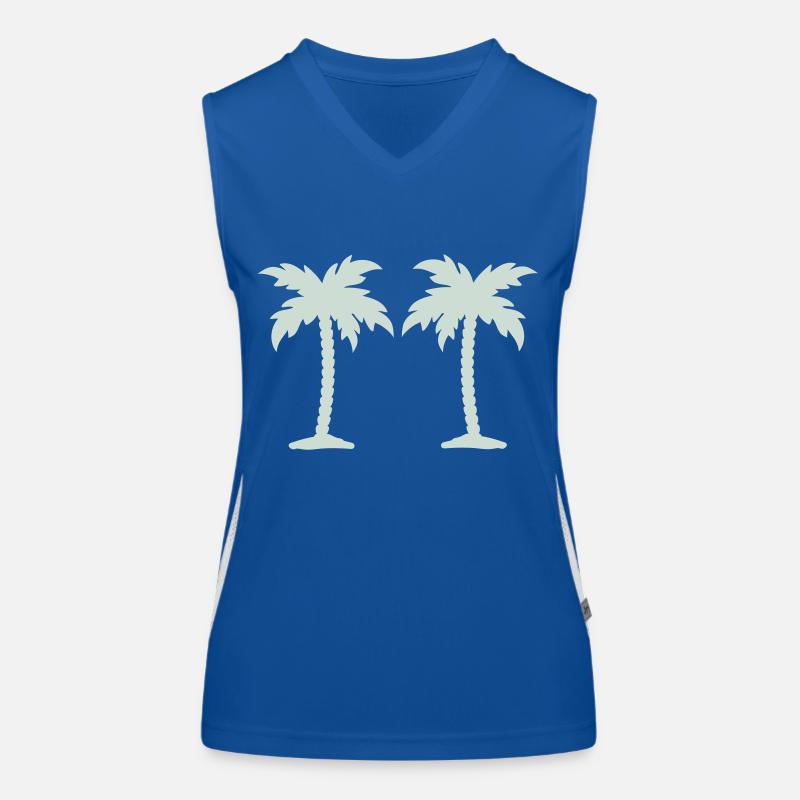 Palm trees Women's Functional Contrast Tank Top