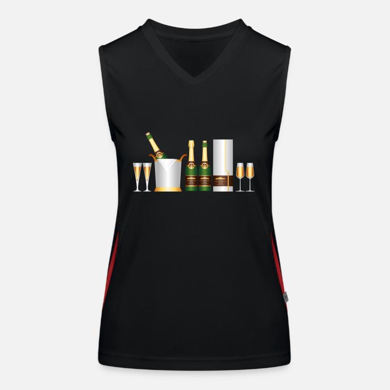 Ensemble de vin mousseux Débardeur respirant contrasté Femme