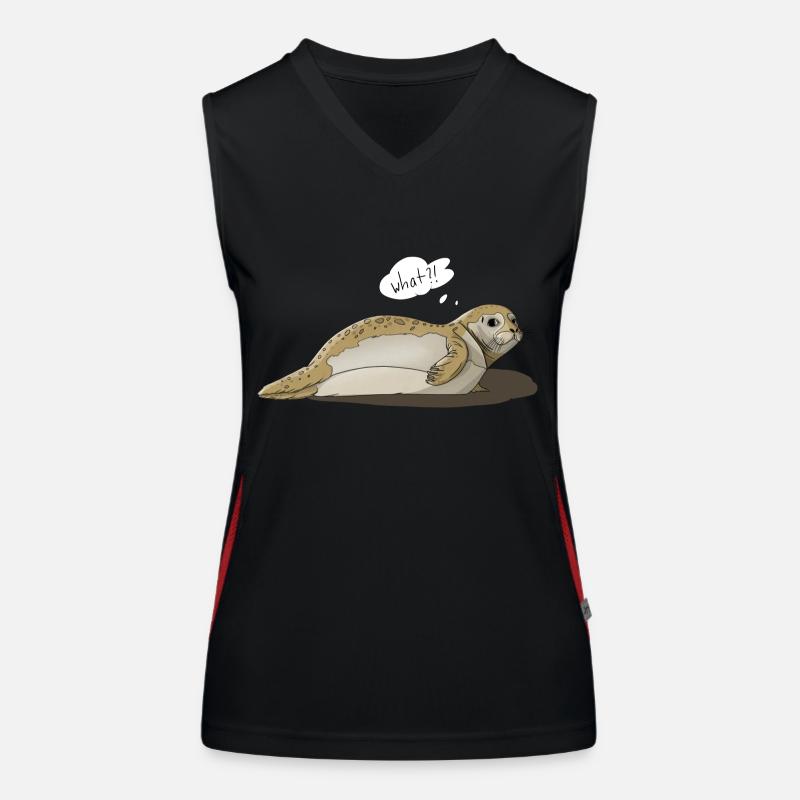 Robbe says what?! Funktionelles Kontrast-Tank Top für Frauen