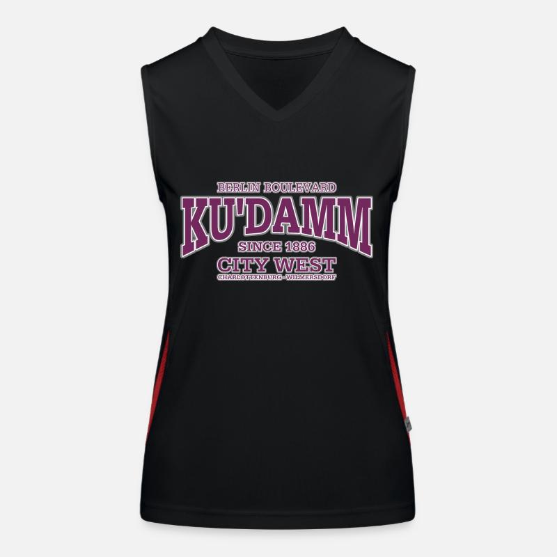 Berlin Kurfürstendamm violet Women's Functional Contrast Tank Top