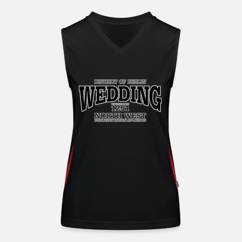 Wedding black print Funktionelles Kontrast-Tank Top für Frauen