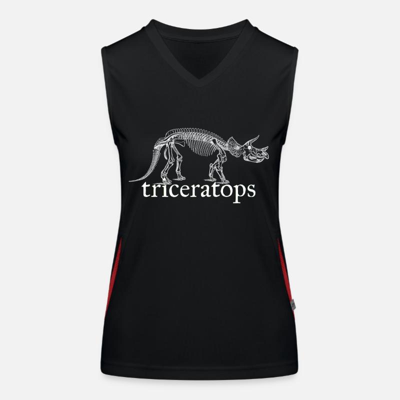 Tricératops dinosaure Débardeur respirant contrasté Femme