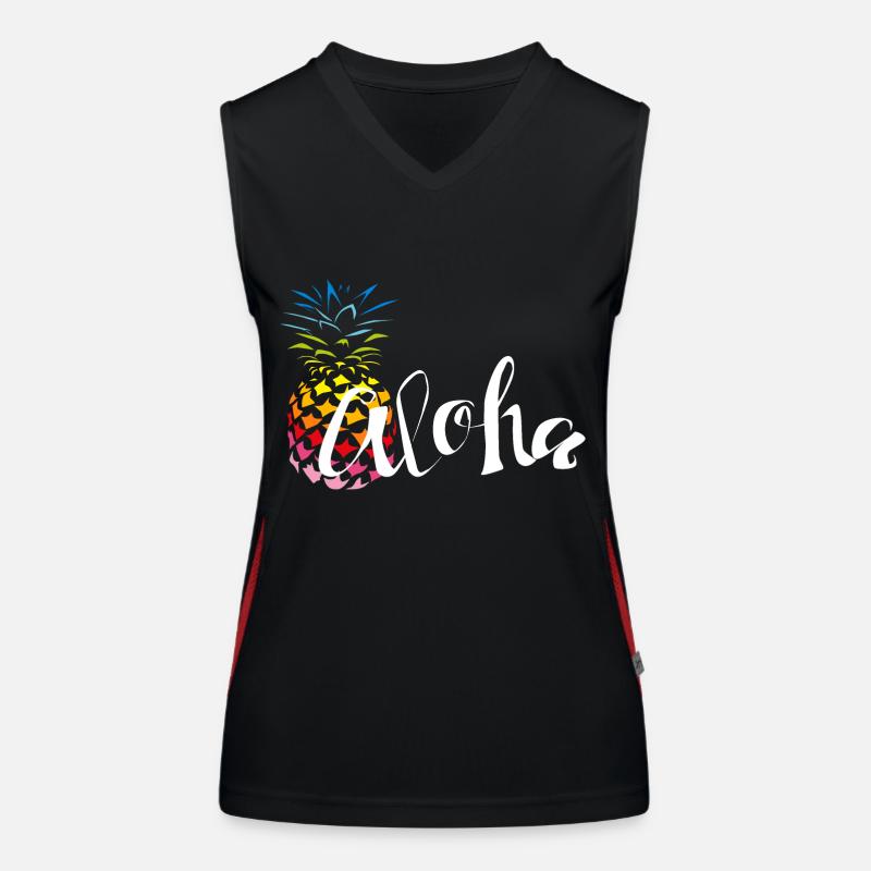 Ananas Rainbow Aloha Débardeur respirant contrasté Femme