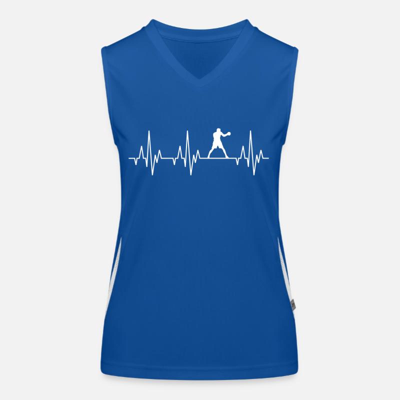 Batteur de boxe ECG de battement Kickboxing Kickboxing Débardeur respirant contrasté Femme