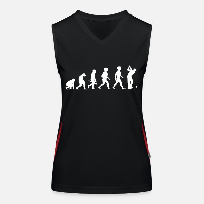 Evolution Golf Golfer Golfer Terrain de golf Débardeur respirant contrasté Femme