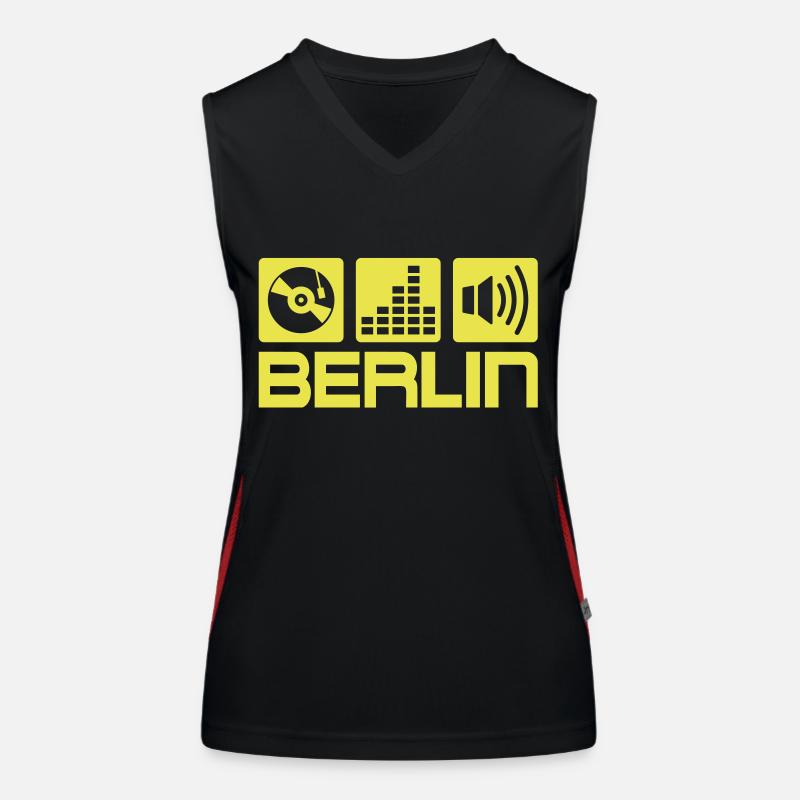 DJ Berlin Débardeur respirant contrasté Femme