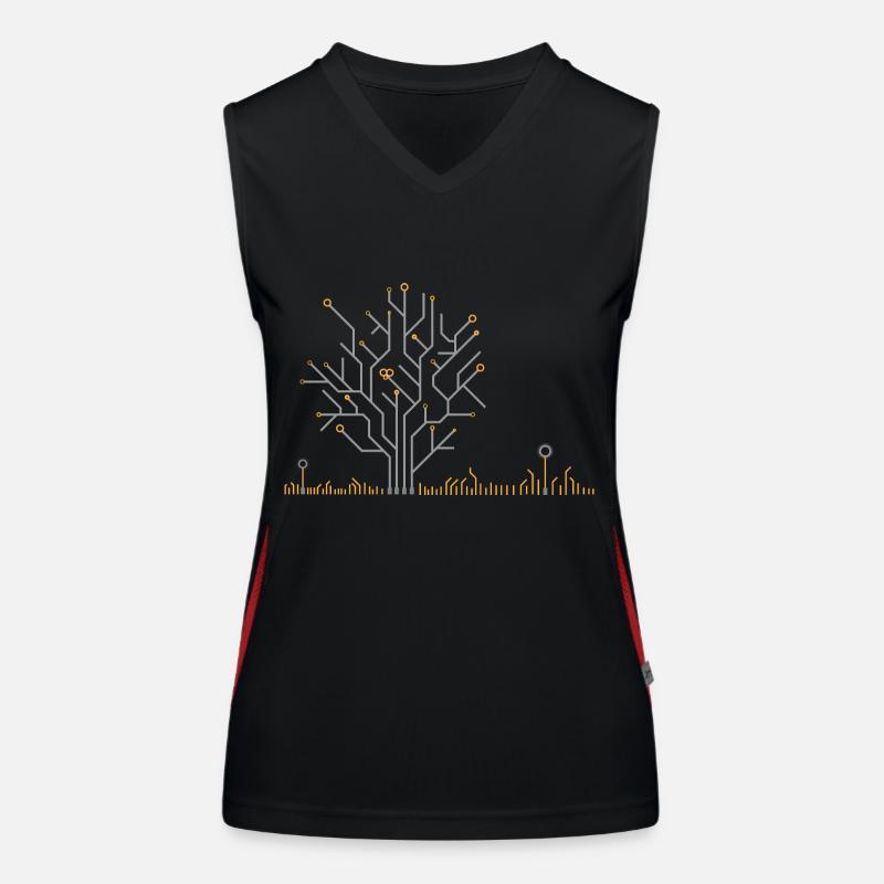 PCB Tree Funktionelles Kontrast-Tank Top für Frauen
