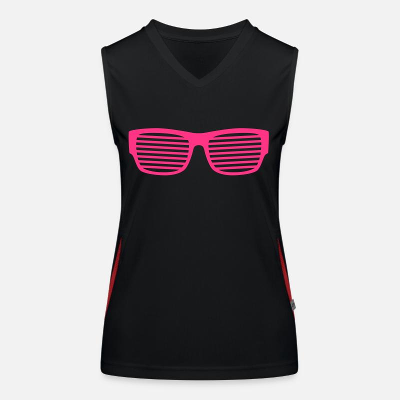 Sonnenbrille Sommer strahlend hell ultra cool Fun Funktionelles Kontrast-Tank Top für Frauen