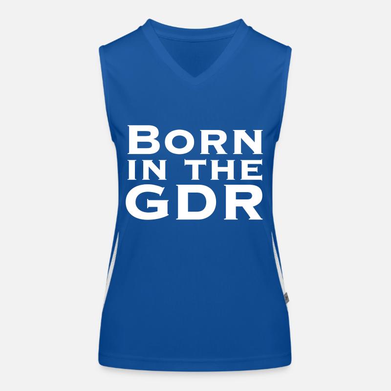 Born In The GDR, design de Mondwinkel Débardeur respirant contrasté Femme