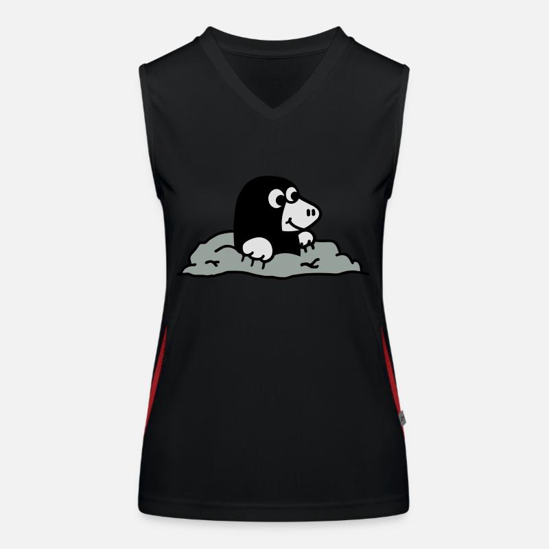 Maulwurf Funktionelles Kontrast-Tank Top für Frauen