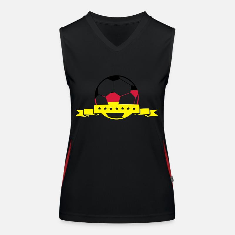 fussball deutschland Funktionelles Kontrast-Tank Top für Frauen