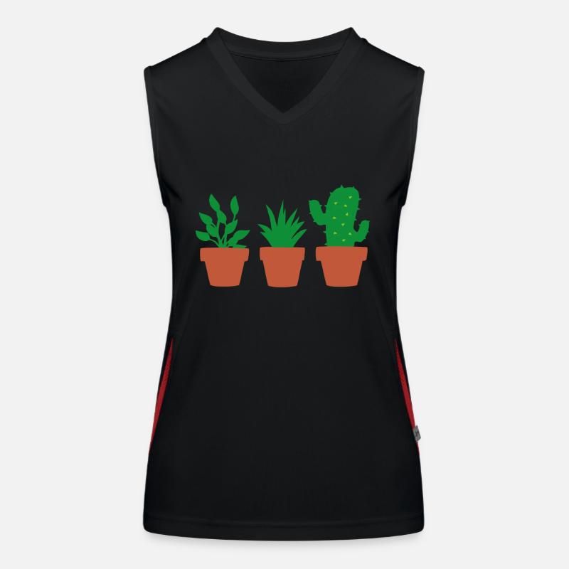 Pflanzen Funktionelles Kontrast-Tank Top für Frauen