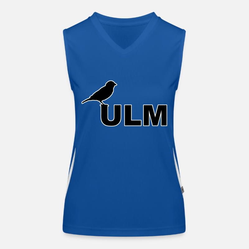 SSV ULM Ulmer Spatz Linsen mit Spätzle Schwäbisch Funktionelles Kontrast-Tank Top für Frauen