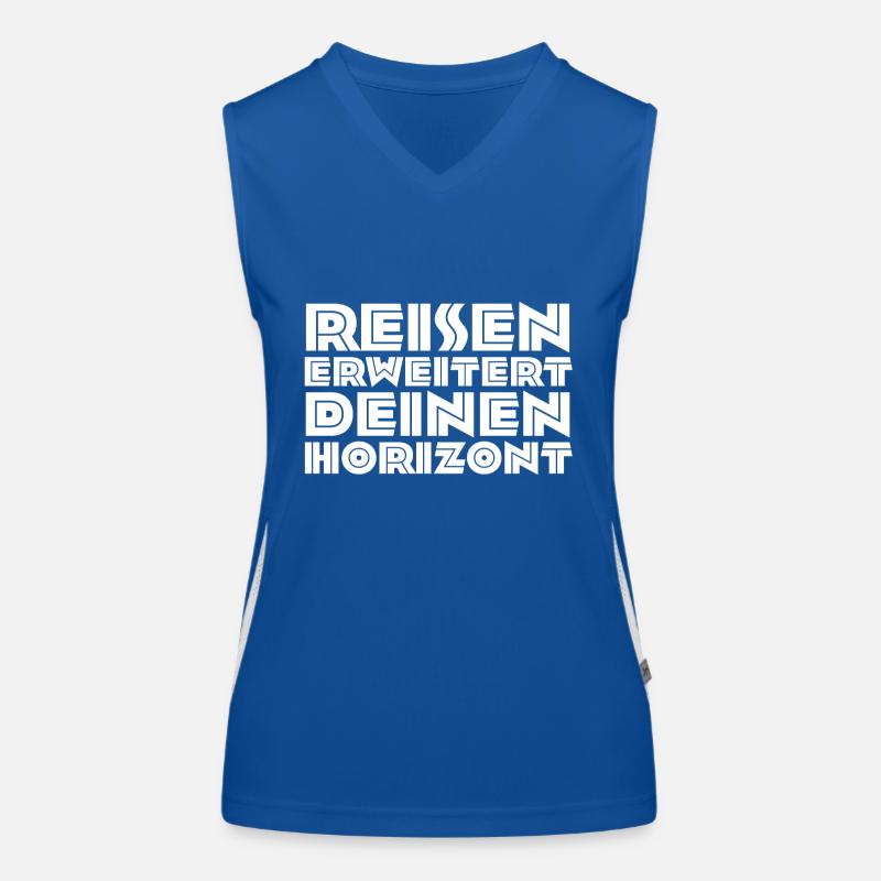 reisen horizont Funktionelles Kontrast-Tank Top für Frauen
