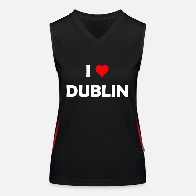 J’adore Dublin - Irlande - Irlande - Irlandais - Eire Débardeur respirant contrasté Femme