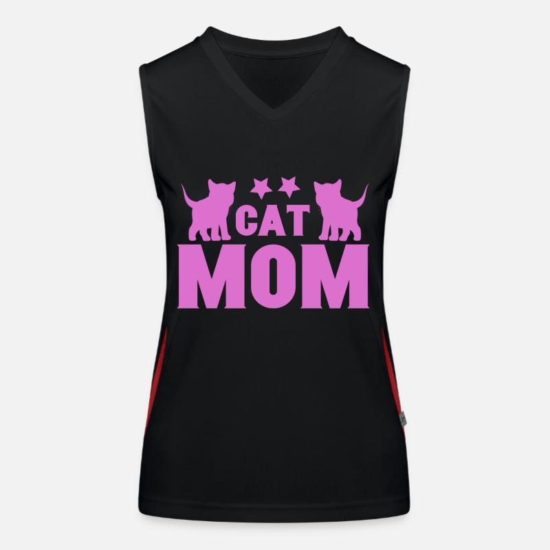 Katzen Mama Katzen Oma Großmutter Mutter Mom Katze Funktionelles Kontrast-Tank Top für Frauen