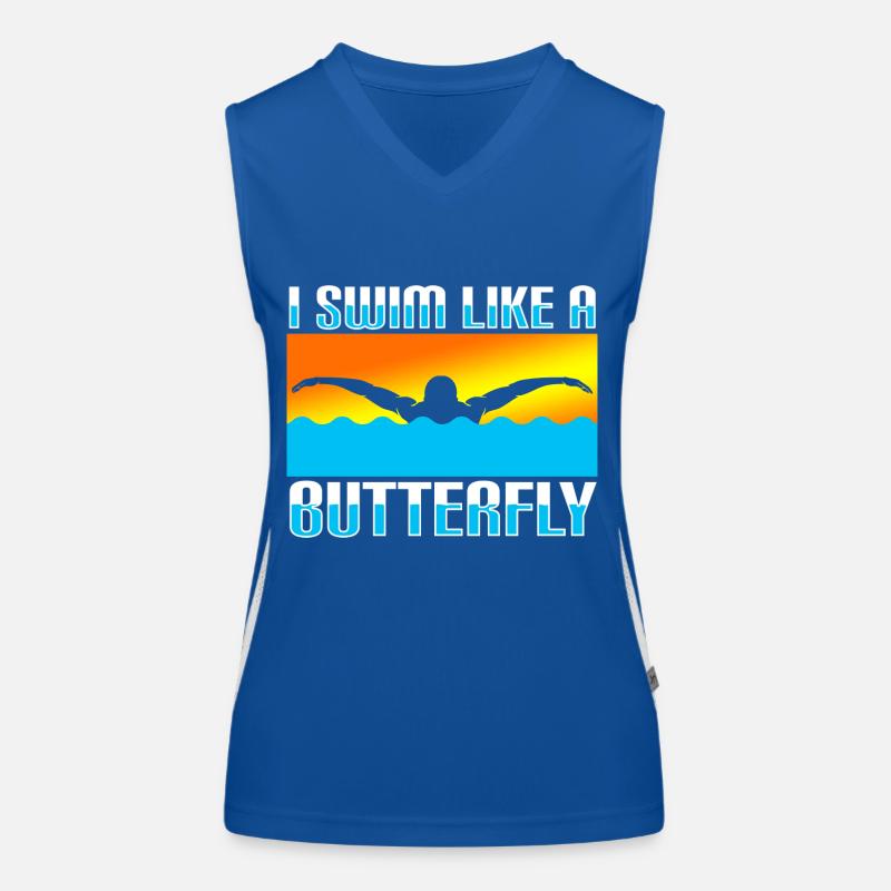 Fun swimming Women's Functional Contrast Tank Top