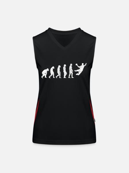 Handball Handball club Handball player Handball player - Women's Functional Contrast Tank Top - black/red - Front