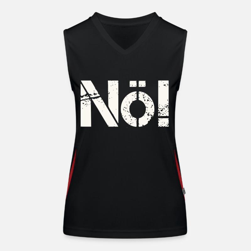 Nö! Einfach immer nein sagen. Funktionelles Kontrast-Tank Top für Frauen